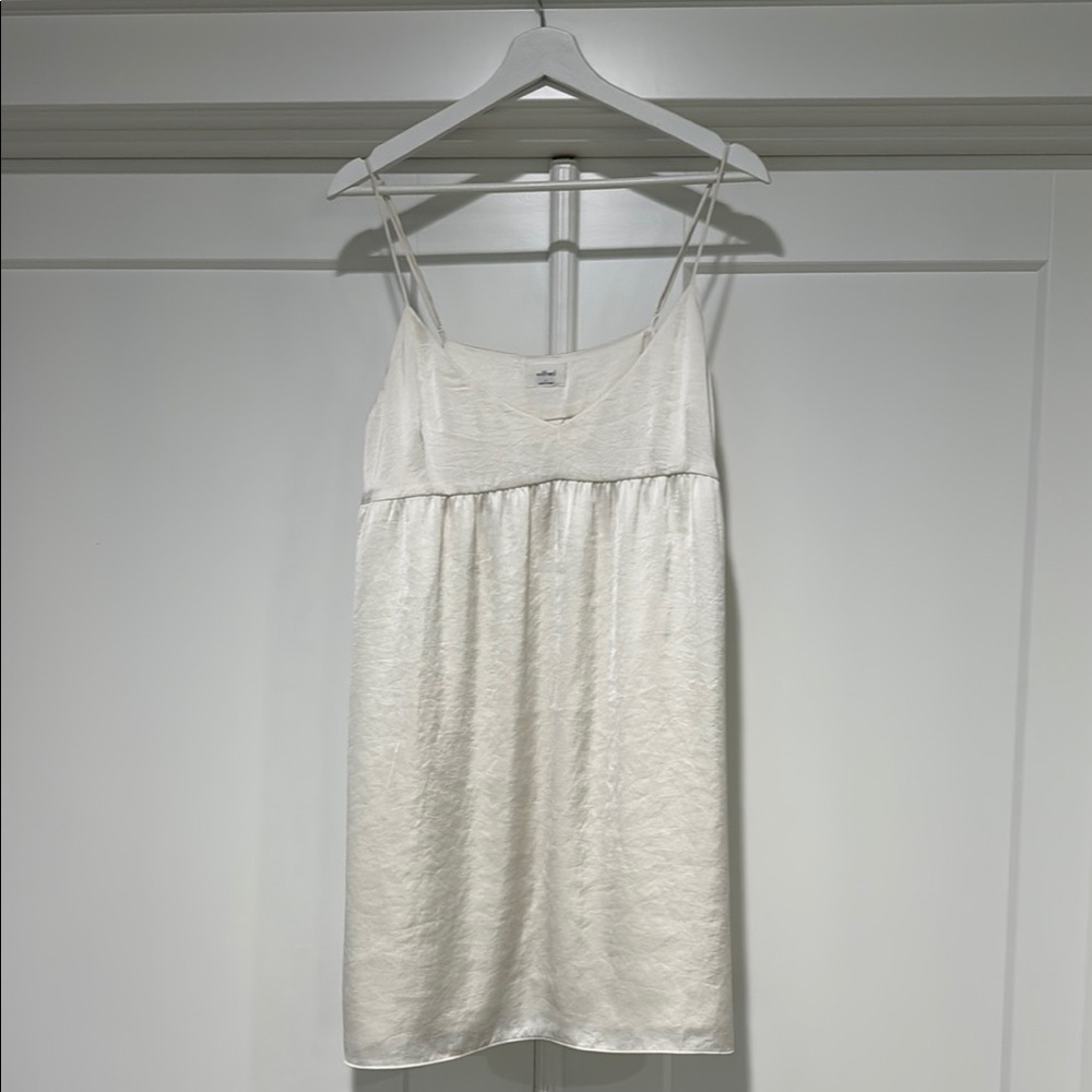 Wilfred White Chemise with Empire Waist and Thin Straps